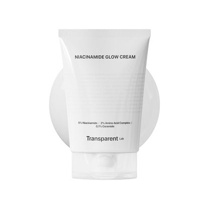 Transparent Lab Niacinamide Glow Cream Crema Facial Iluminadora 50 ml – Con 5% Niacinamida, Ceramidas y Aminoácidos, Hidratación Profunda, Unifica Tono, Ilumina y Refuerza la Barrera Cutánea
