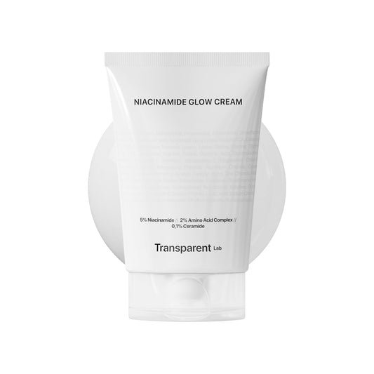 Transparent Lab Niacinamide Glow Cream Crema Facial Iluminadora 50 ml – Con 5% Niacinamida, Ceramidas y Aminoácidos, Hidratación Profunda, Unifica Tono, Ilumina y Refuerza la Barrera Cutánea
