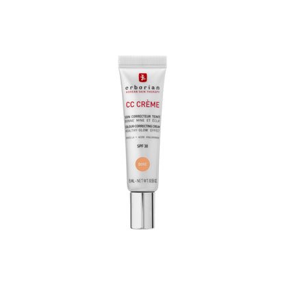 Erborian - CC Crème con Centella Asiática - Crema Facial Iluminadora de Alta Definición y Maquillaje - Protección Solar SPF 30 - Cosmética Coreana - Doré 15ml