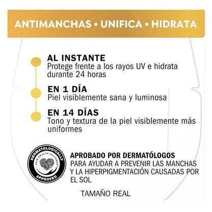 Olay Vitamin C Crema Facial de Día SPF30. Skincare Hidratante, Iluminador y Antimanchas con Protección Solar SPF30. Con Vitamina C y Niacinamida. Unifica e Hidrata. No Grasa, No Pegajosa. 50ml