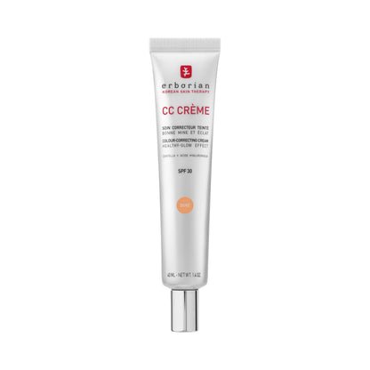 Erborian - CC Crème con Centella Asiática - Crema Facial Iluminadora de Alta Definición y Maquillaje - Protección Solar SPF 30 - Cosmética Coreana - Doré 40ml