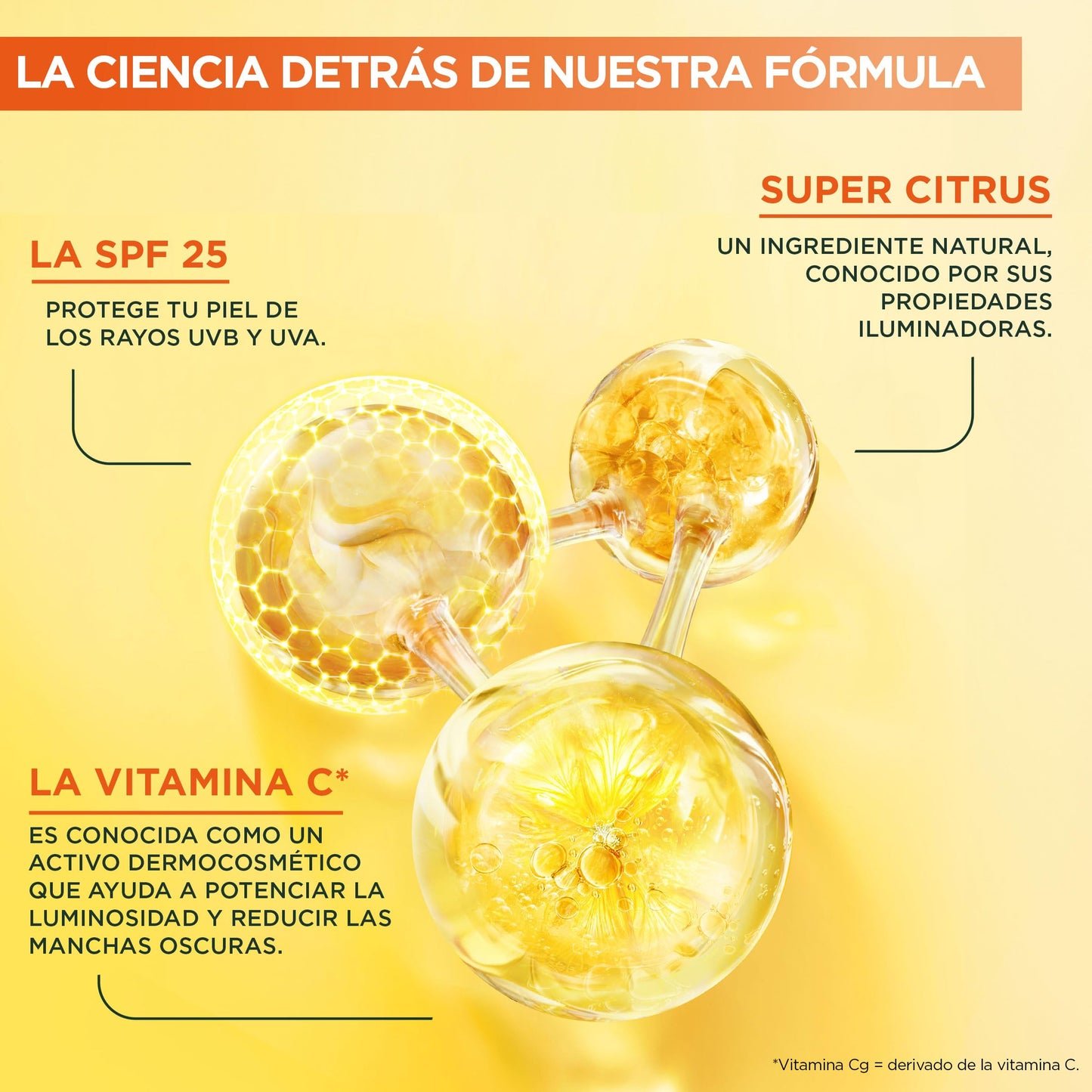 Garnier, Sérum Facial Iluminador y Anti Manchas 2 en 1, Con 20% Vitamina C y SPF25, No graso, Clínicamente probado, 50 ml