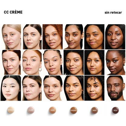 Erborian - CC Crème con Centella Asiática - Crema Facial Iluminadora de Alta Definición y Maquillaje - Protección Solar SPF 30 - Cosmética Coreana - Doré 15ml